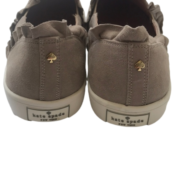 NWOB Kate Spade Tan suede slip on sneakers - Picture 1 of 8
